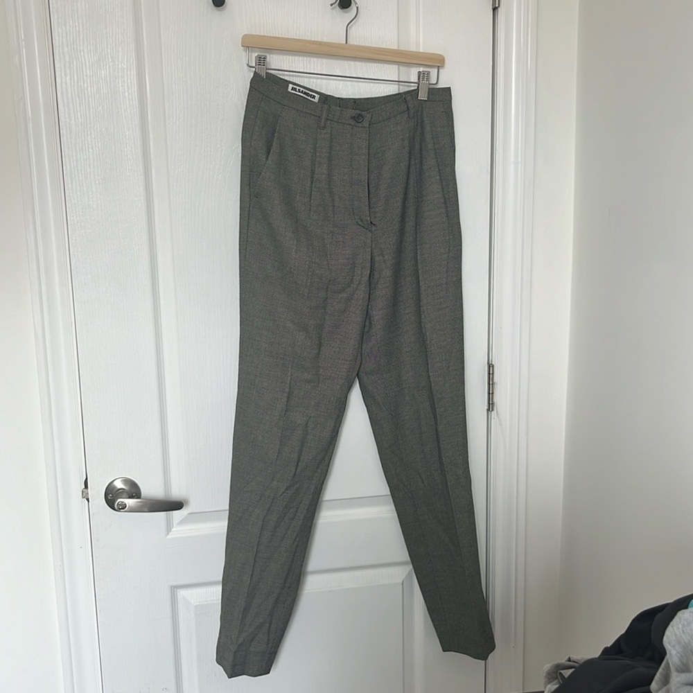 Jil sander vintage low waist wool pants